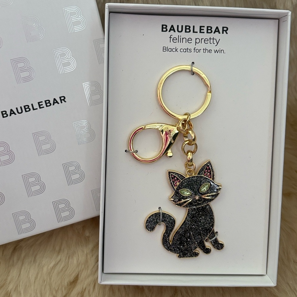 Baublebar Cat Keyring NWT